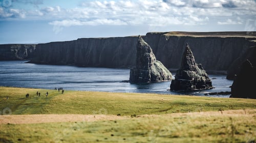 Preview: Tourists at Duncansby Stacks