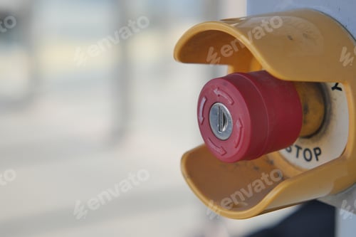 Preview: Electrical switch with safety cover at public location