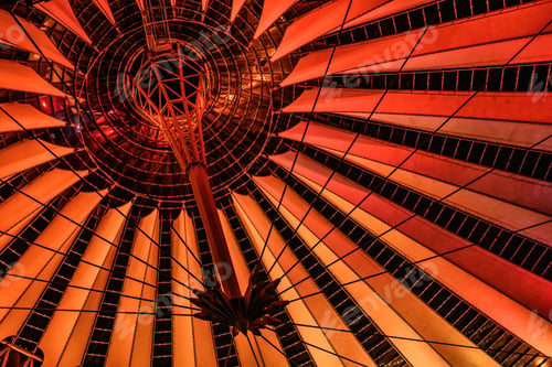 Preview: Colourful dome of Sony Centre in Berlin