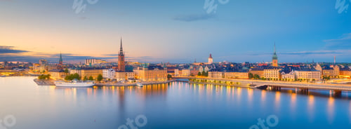 Preview: Stockholm, Sweden. Panoramic view of the Gamla Stan. The capital of Sweden.