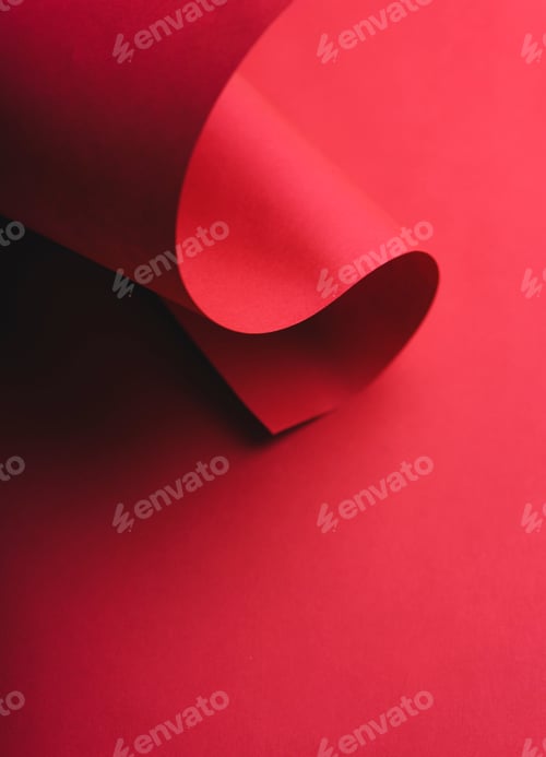 Preview: Abstract red geometry creative shape background.