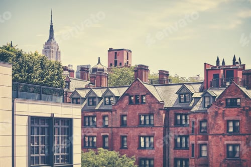 Preview: Retro toned picture of New York City Midtown, USA