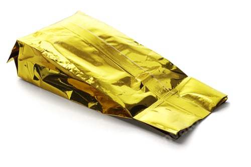 Preview: Golden Yellow Aluminum Pouch