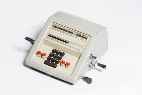 Preview: Obsolete calculator, old calculator.