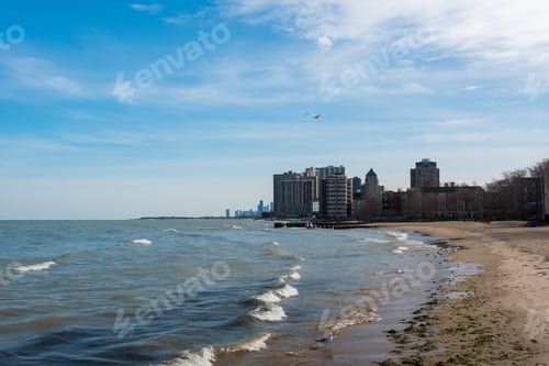 Preview: Chicago View On A Michigan Lake