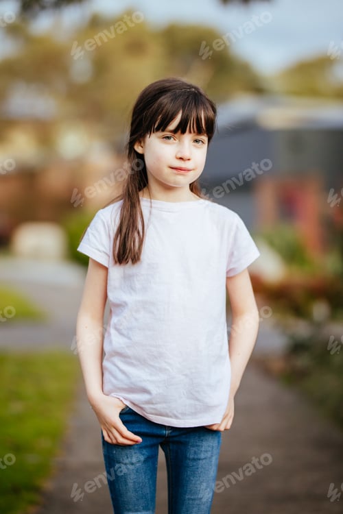 Preview: Placeit - Girl Posing Outdoors in the Street
