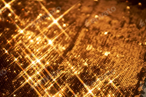 Preview: Abstract festive gold background made of sequins.