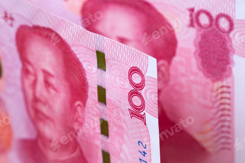 Preview: Chinese money - 100 Yuan - business background
