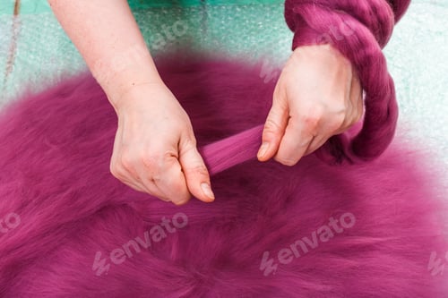 Preview: arranging of the second layer of fibers on layout