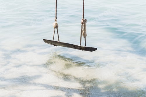 Preview: Wooden swing on the beach