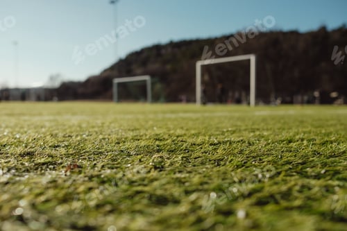 Preview: Close-up on football pitch