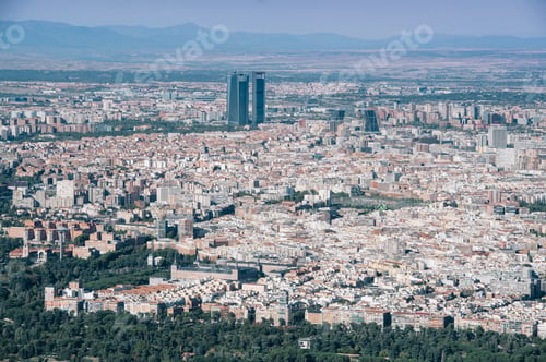 Preview: Cityscape skyline view of Madrid