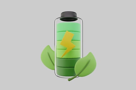 Preview: Eco battery with leaves