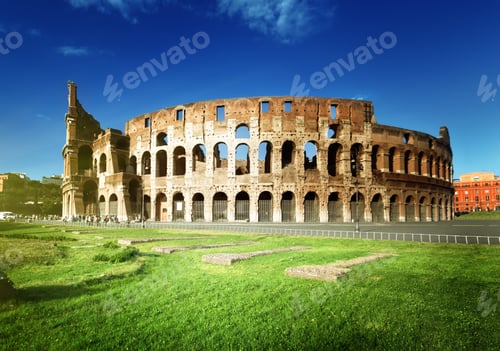 Preview: Sunset And Colosseum In Rome, Italy