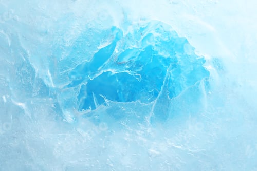 Preview: Texture of clear ice as background, closeup