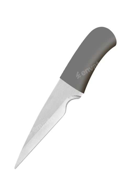 Preview: Knife isolated on white