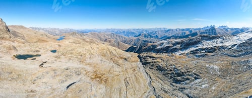Preview: Mountain view and lakes in Ecrins national park from, France