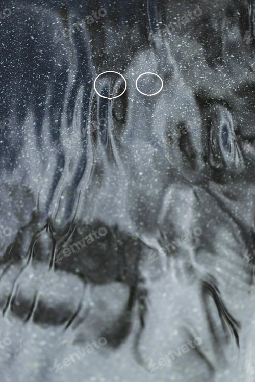 Preview: Two wedding rings under water surface with beautiful light. Unusual Jewelry Photo