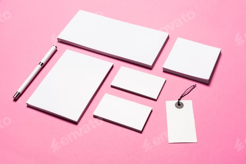 Preview: Mock up on pink background