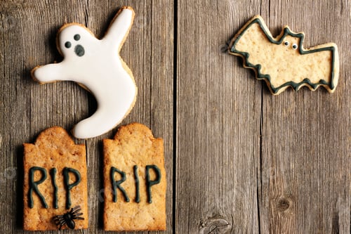 Preview: Halloween homemade gingerbread cookies