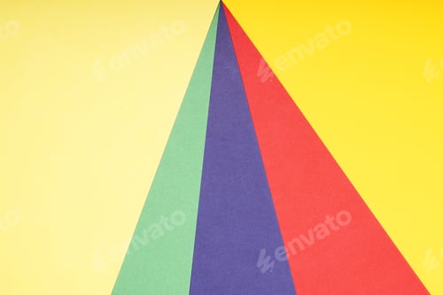 Preview: multicolor paper background in red pruple green and yellow