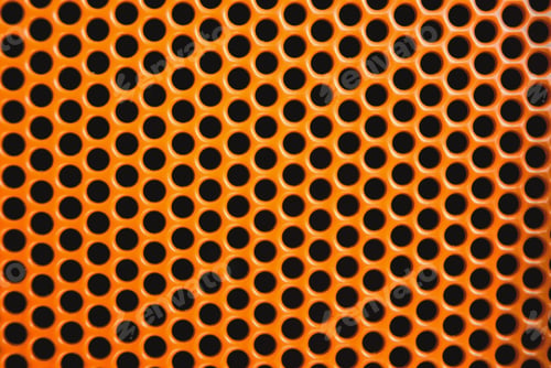 Preview: Awesome orange trypophobia honeycomb type pattern background