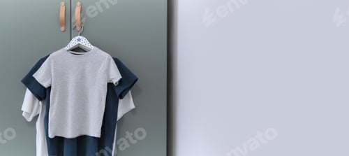 Preview: t-shirts mockup front used as design template