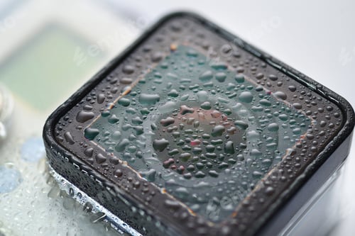 Preview: Action camera lens with water drops