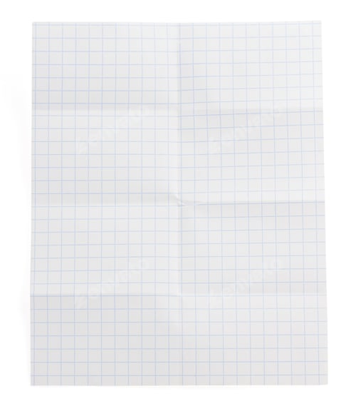 Preview: folded note paper on white