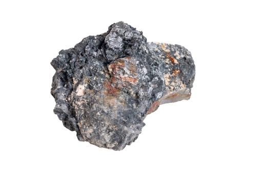 Preview: volcanic rock on white isolated background