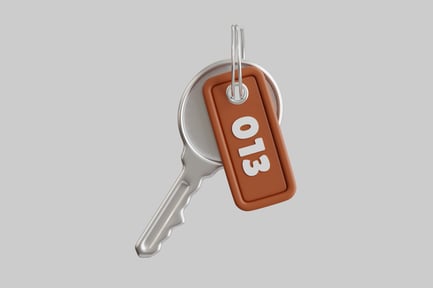 Preview: Key with orange tag