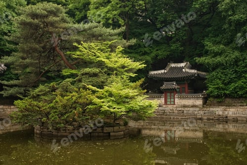 Preview: seoul south korean temple in traditional forest gardens