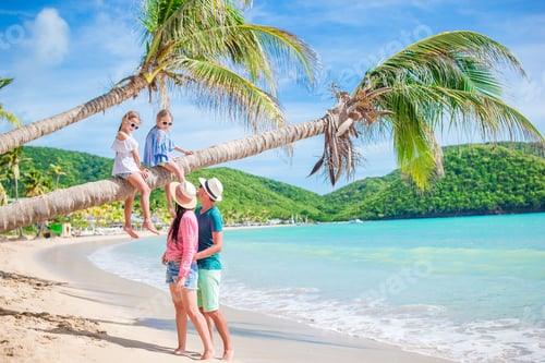 Preview: Happy family on beach vacation