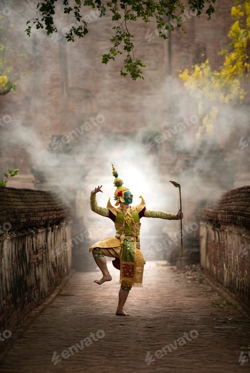 Preview: Khon, Is a classical Thai dance in a mask in the Ramayana literature