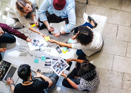 Preview: Startup team working on a project