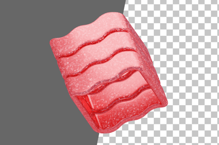 Preview: Glitter Abstract Stacked Wave Blocks 3D Icon