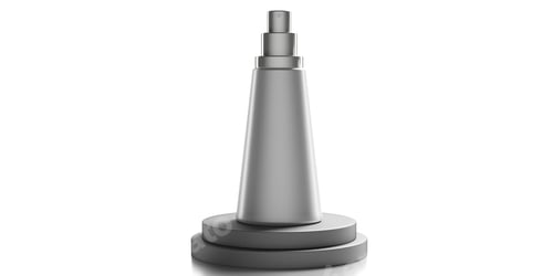 Preview: Blank cosmetic spray isolated on white background. 3d illustration