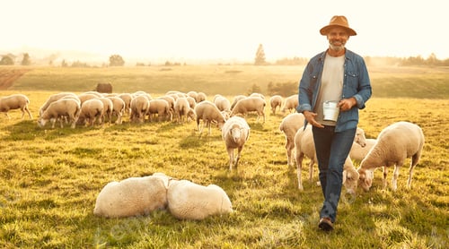 Preview: Mature couple working on the farm