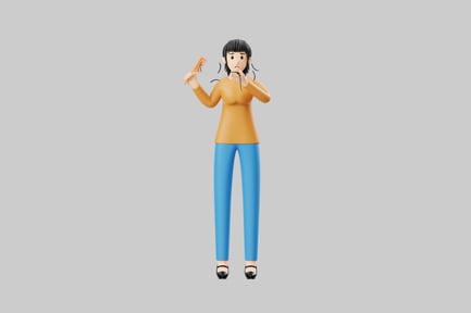 Preview: Cartoon woman comb hair loss