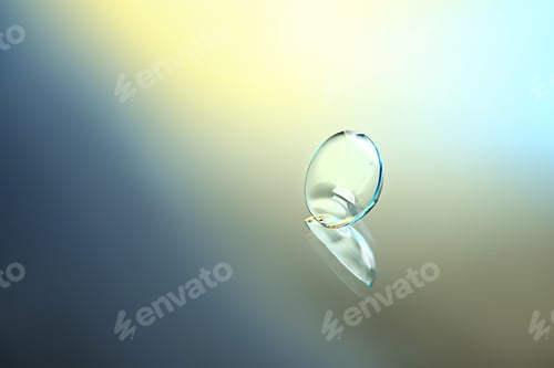 Preview: Contact lens on color background
