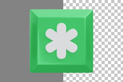 Preview: Asterisk 3D Icon