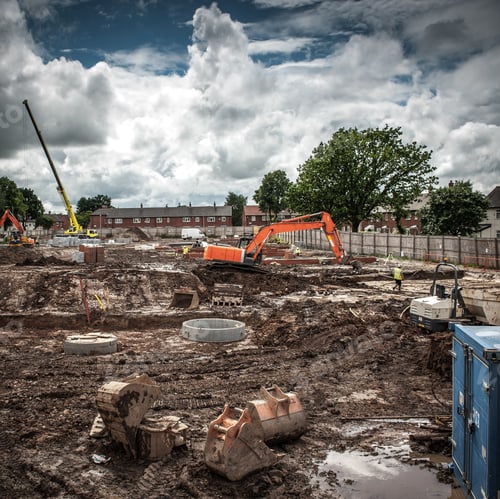 Preview: Tractor on construction site