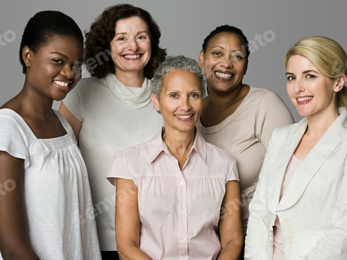 Preview: A diverse group of women smiling together