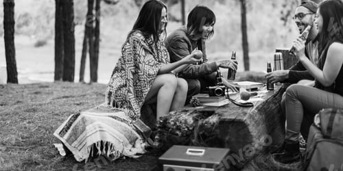 Preview: People Friendship Hangout Traveling Destination Camping Concept