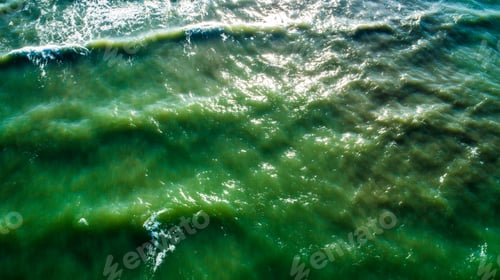 Preview: Sea waves on the beautiful morning sea