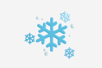 Preview: 3D Snow Clouds with Falling Snowflakes