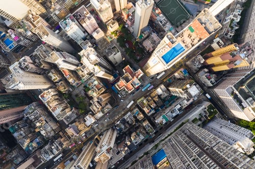 Preview: Sheung Wan, Hong Kong, 02 October 2018:- Top view of Building in Hong Kong