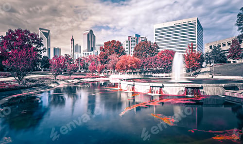 Preview: Charlotte North carolina cityscape