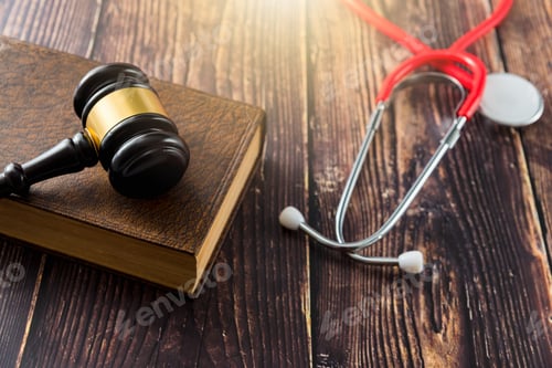 Preview: Gavel as a symbol of medical justice, applied by doctor judges, trend in 2020.