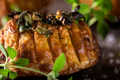 Preview: potatoes with cuts fat